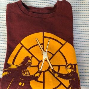Maroon Star Wars Graphic Tee.Size S.